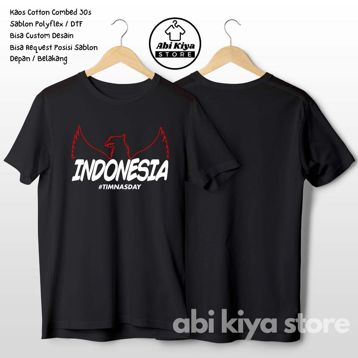 Kaos Bola Timnas Indonesia Distro Murah Original Tulisan Timnas Day Garuda Di Dadaku Merah Putih Ker