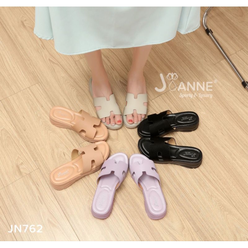 JOANNE Wedges Sandals Kulit Shoes #JN762 ORIGINAL