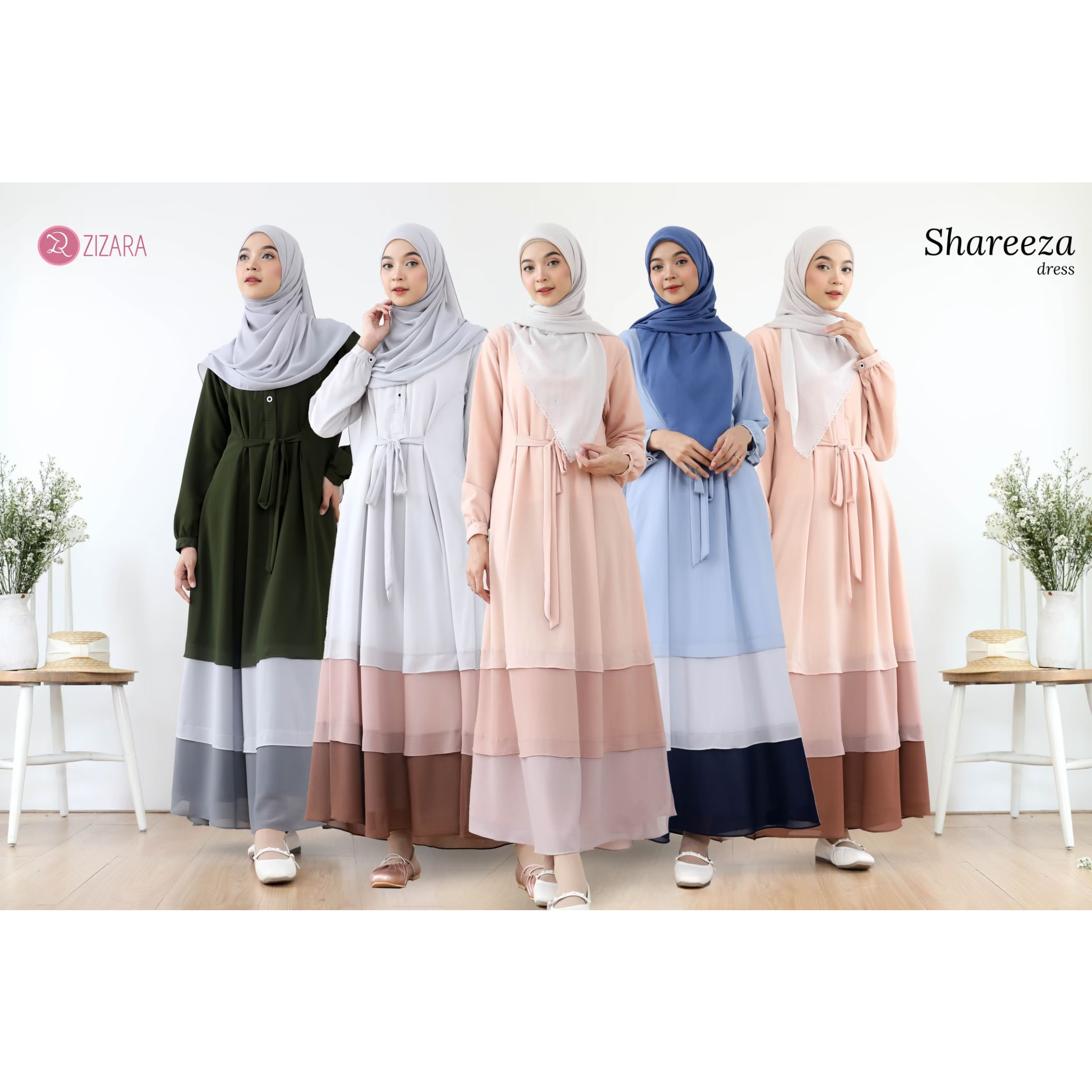 Shareeza Dress By Zizara/Dress Cerutty/Dress Kondangan/Dress Formal