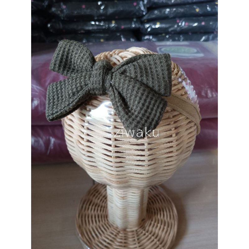 Bandana Bayi VINTA knitt Tali Nylon Aksesoris Rambut Ziwaku
