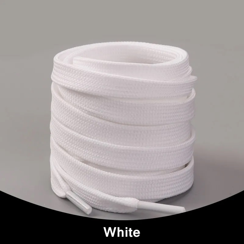 Tali Sepatu Premium UNIXLACE Double Layer | Flat Shoelace | White