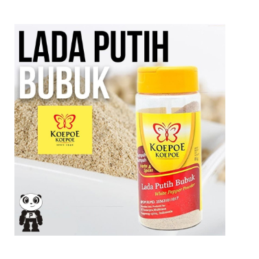 

Koepoe Koepoe Lada Putih Bubuk Merica 85gr
