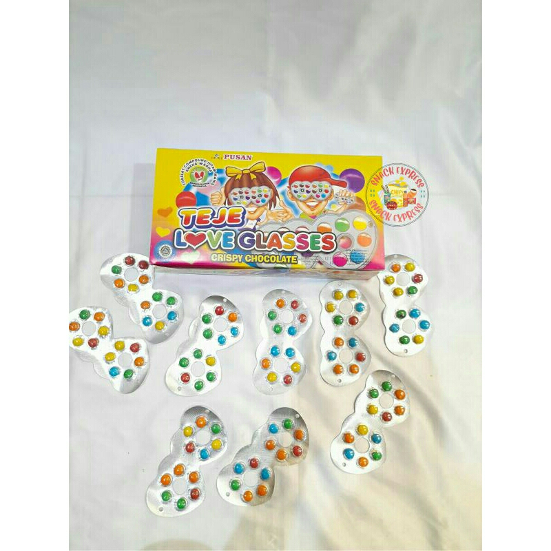 

Permen Coklat Kacamata Teje Love Glasses Pusan Box ( 1 Box isi 40 pcs @5.4gram )