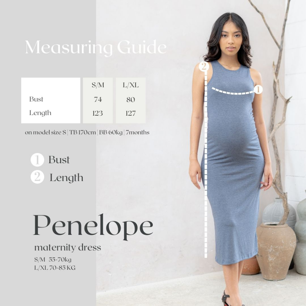 Hellomommy - Penelope Bodyfitted Dress - Baju Maternity