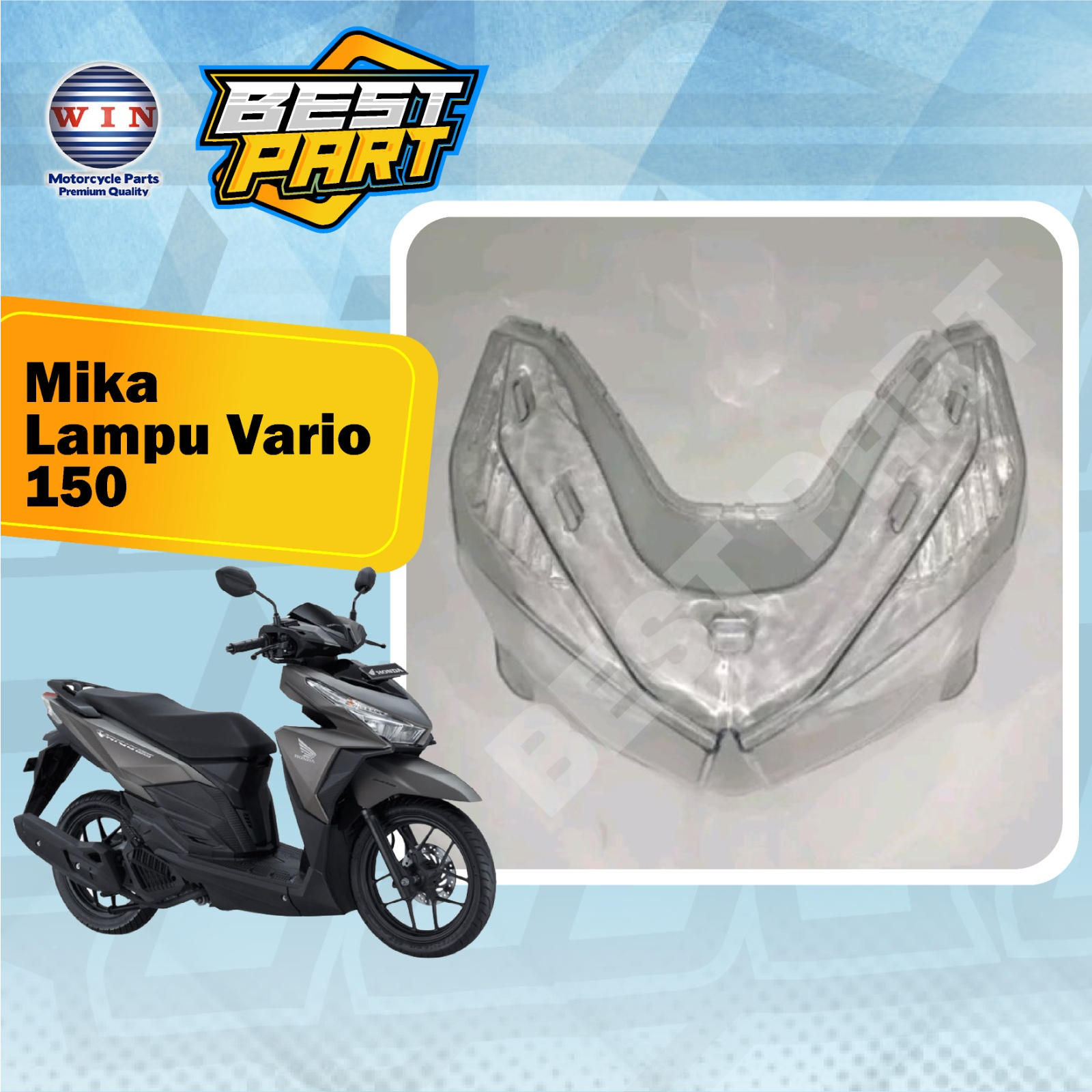 MIKA LAMPU DEPAN HONDA VARIO 150 OLD KACA MIKA LAMPU DEPAN HONDA VARIO 150 LED