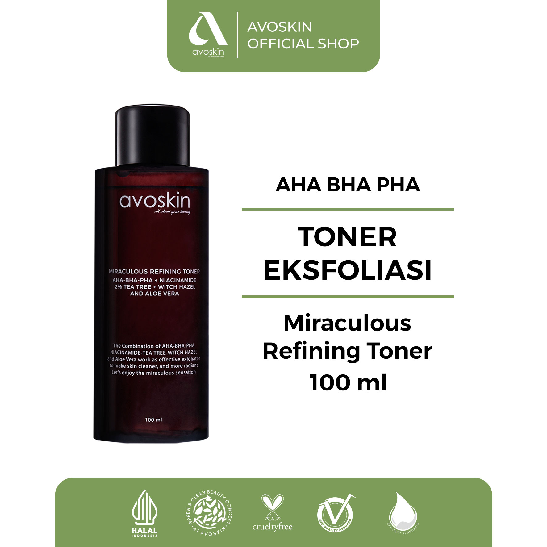 Avoskin Miraculous Refining Toner 100ml