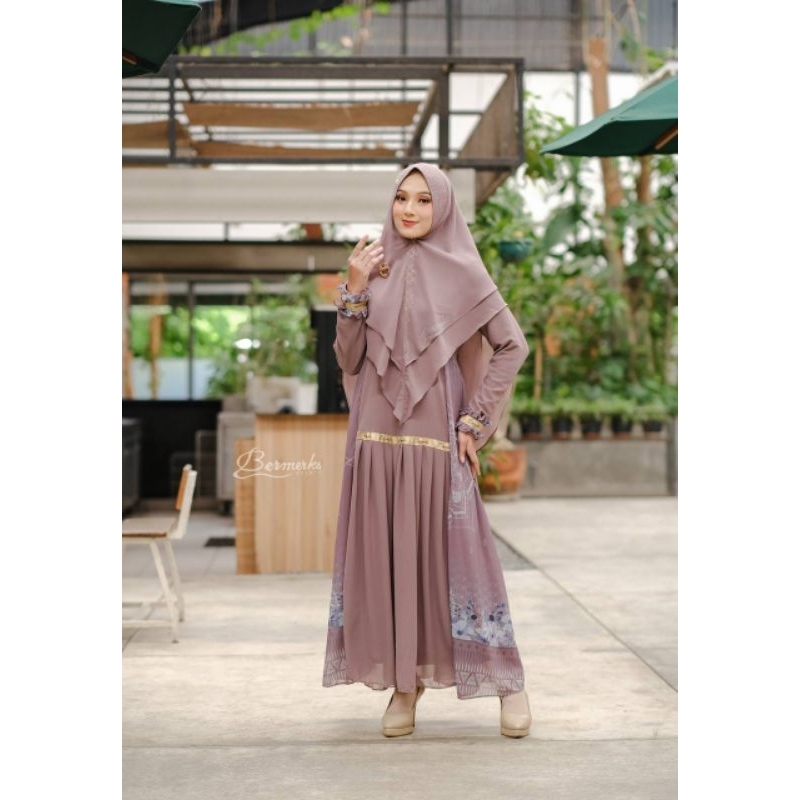 KANAYA SALMA ALESA EMELY TERBARU SET SYARI ORIGINAL BERMERKS