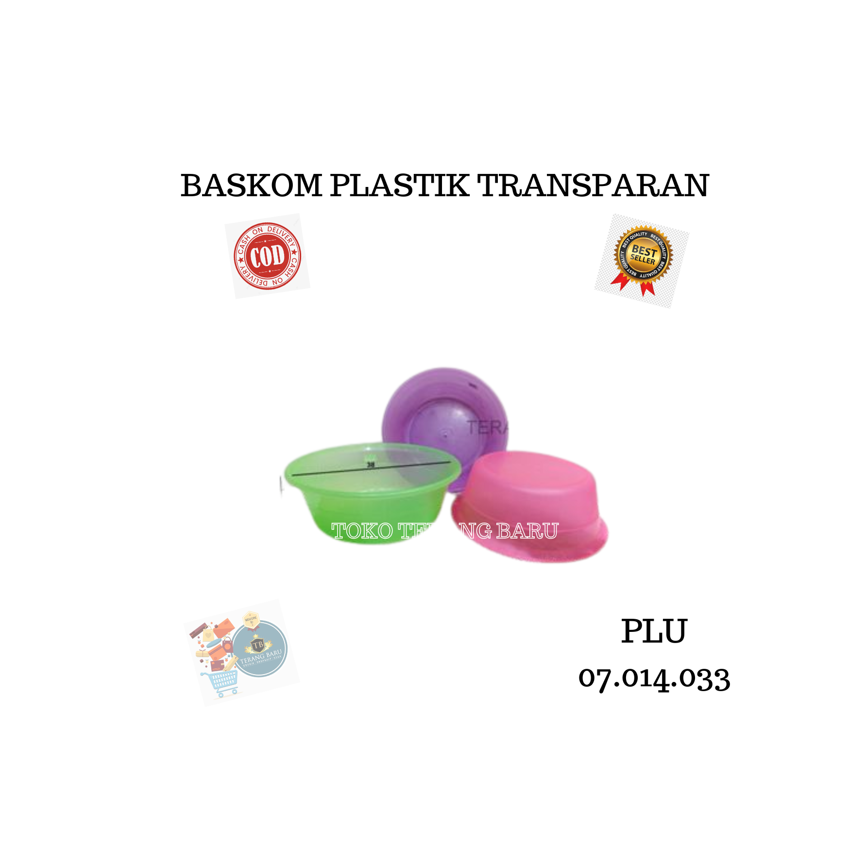 BASKOM PLASTIK | BASKOM PLASTIK BENING TRANSPARAN | BASKOM SERBAGUNA | BASKOM | EMBER PLASTIK | EMBE