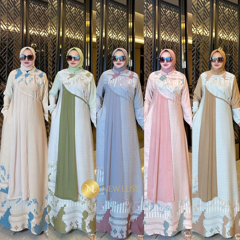 GAMIS ORI NEWLUSY BATIK PNS BY NEWLUSY NEW LUSY