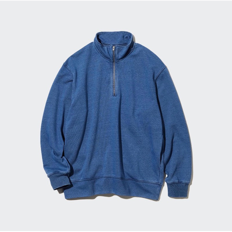 Uniqlo pullover sweat halfzip new original