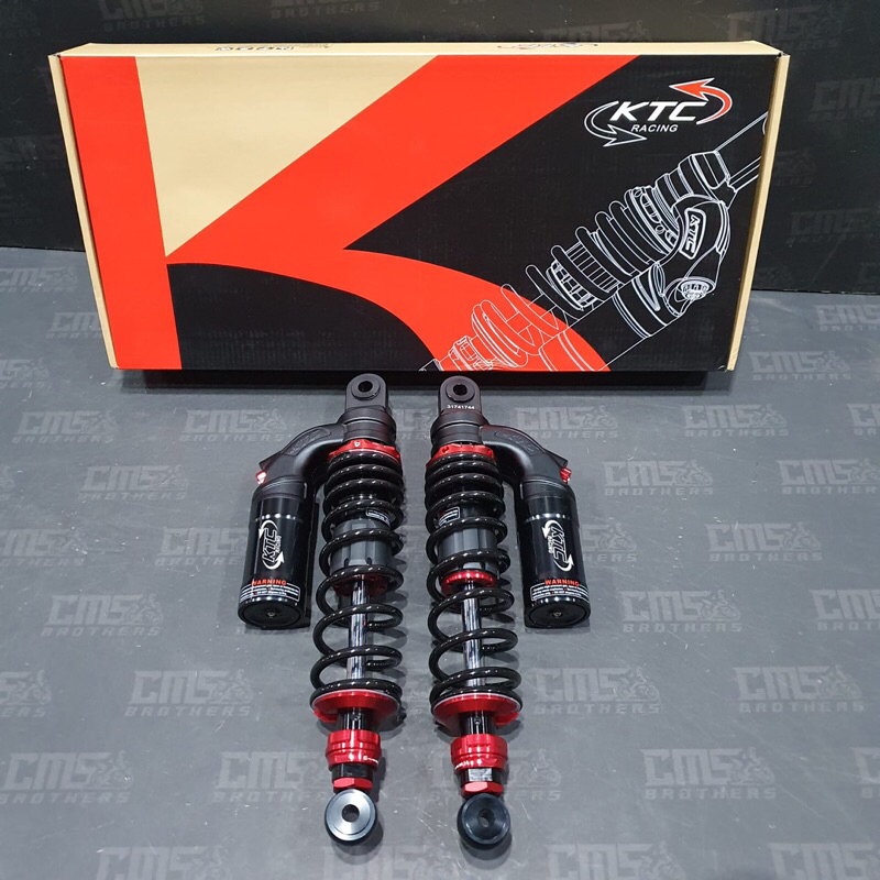 Shockbreaker Sok Tabung KTC 2Panah Evo 340mm Supra X 125 Hitam / Merah