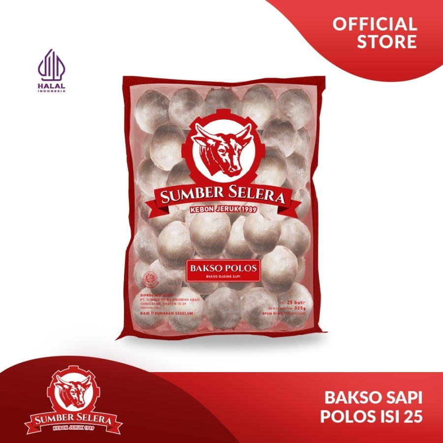 

Bakso Sumber Selera Isi 25pc&50pc|Baso Sapi Polos/Bakso Kebon Jeruk|Baso Viral Semua Selera