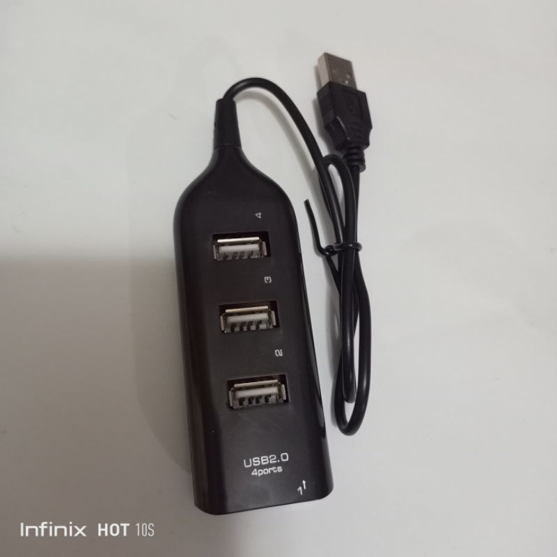 Portabel USB Hub 2.0 4 Port untuk Laptop dan Komputer