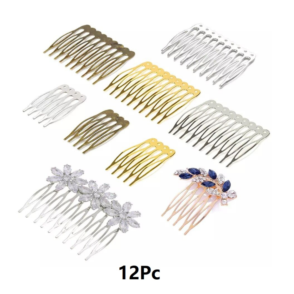 Bride Crown Comb Wedding Alloy Hair Accessoris Jewelry - Sirkam Harga/12-20pc