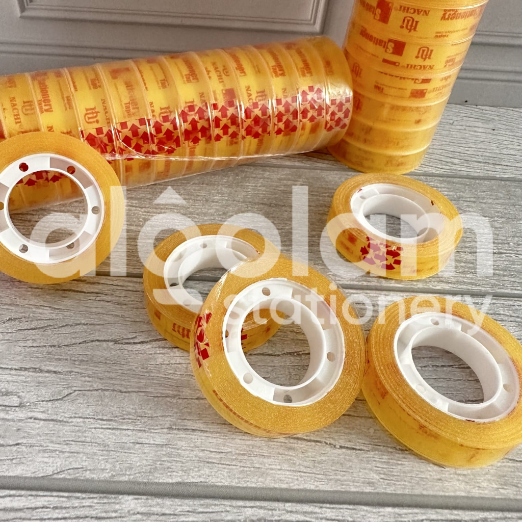 

SATUAN ( 1 PCS ) Selotip Isolasi Bening Kecil Tebal Nachi 12mm x 25m