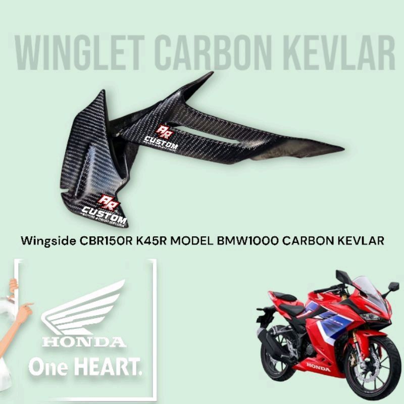 winglet/wingside CBR150R K45R 2021/2024 CARBON KEVLAR
