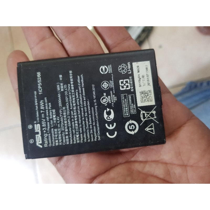 baterai asus zenfone 2 laser z00rd original copotan