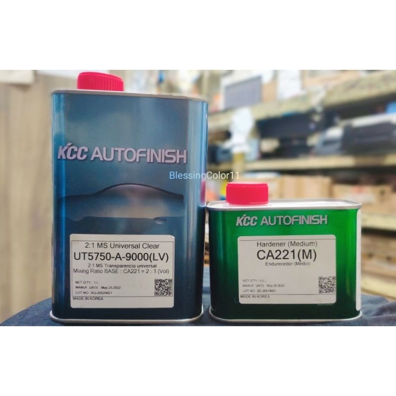 1Set Clear / Pernis Kcc Ms Autofinish 100% Made In Korea Clear Automotive Clear Mobil Clear Motor