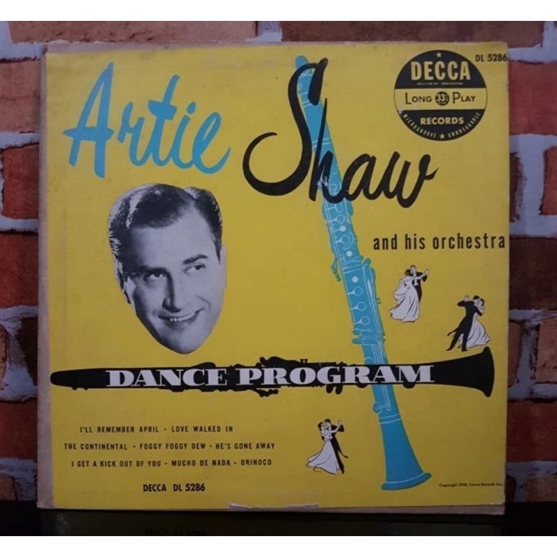 Vinyl Piringan Hitam 10 inch Artie Shaw-Dance Program