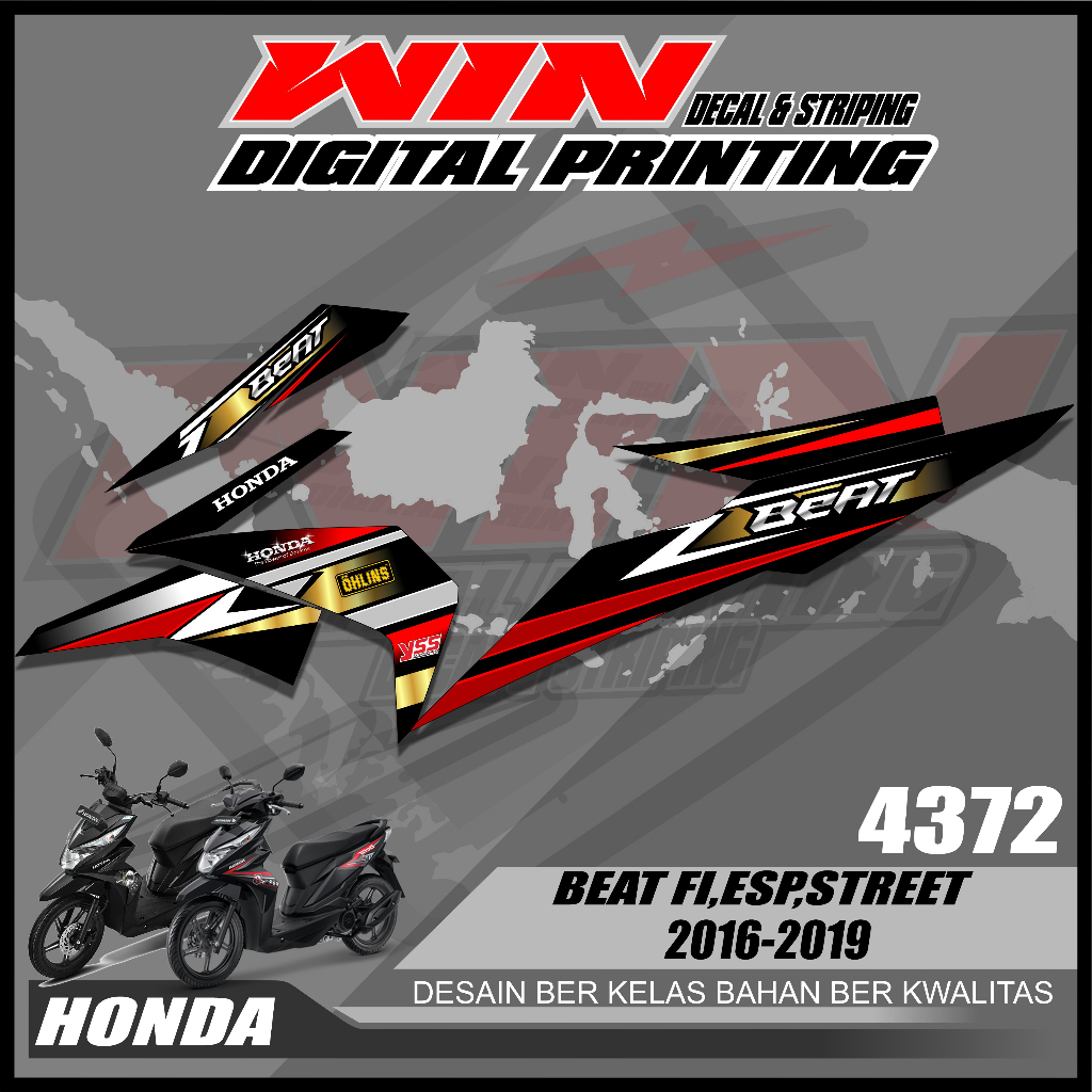 striping variasi beat fi 2016/2017/2018/2019 vareasi sticker list honda beat esp striping sticker st