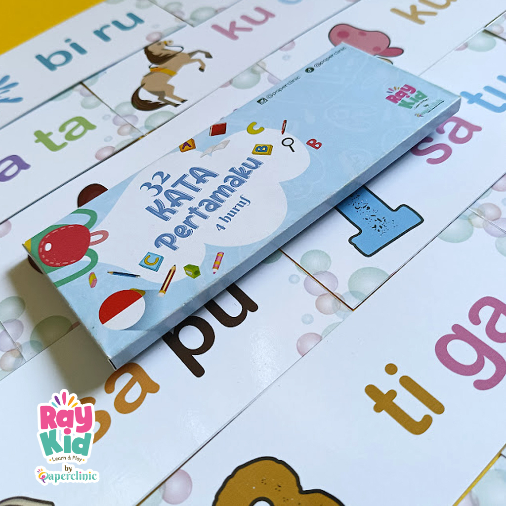 Kartu Kosa kata belajar membaca untuk anak tk sd