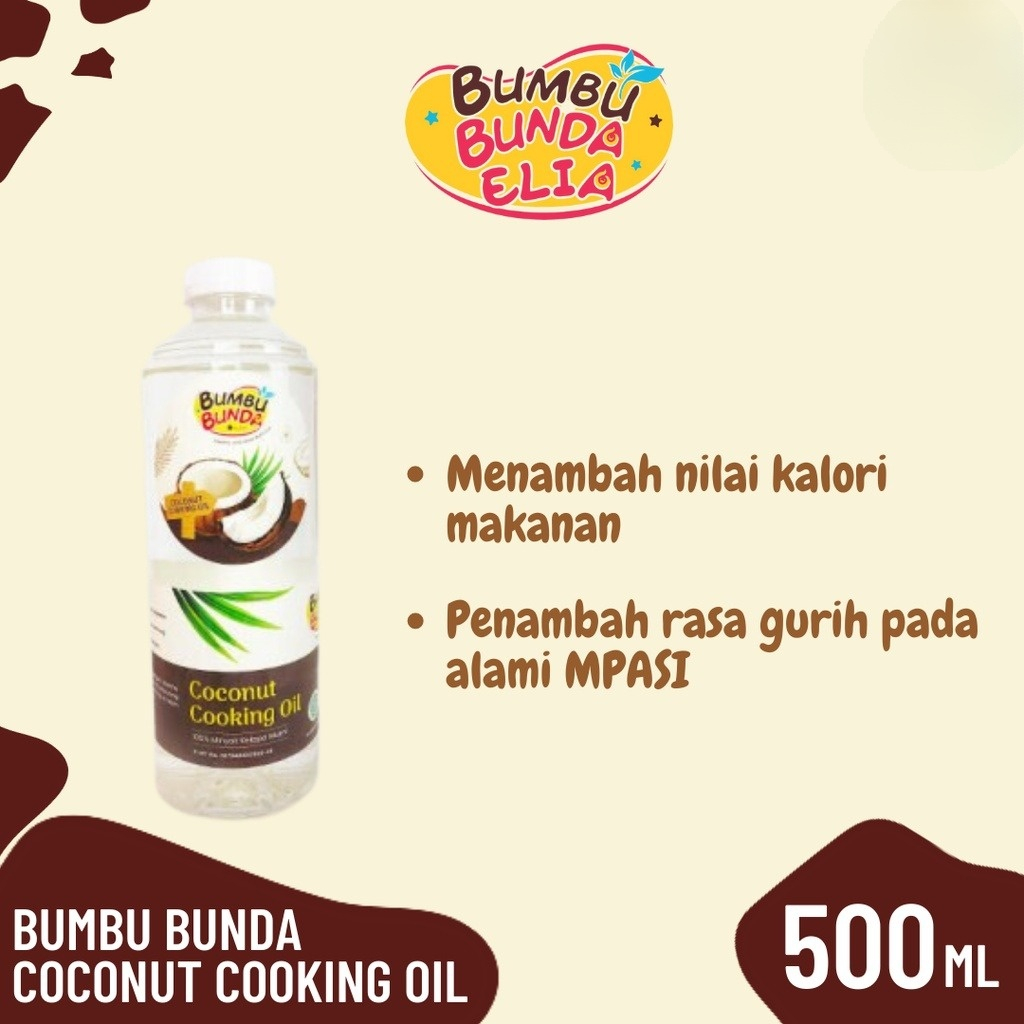 

JBS - Bumbu Bunda Elia Coconut Cooking Oil / Minyak MPASI / BB Booster MPASI / CCO / VCO / Lemak MPASI