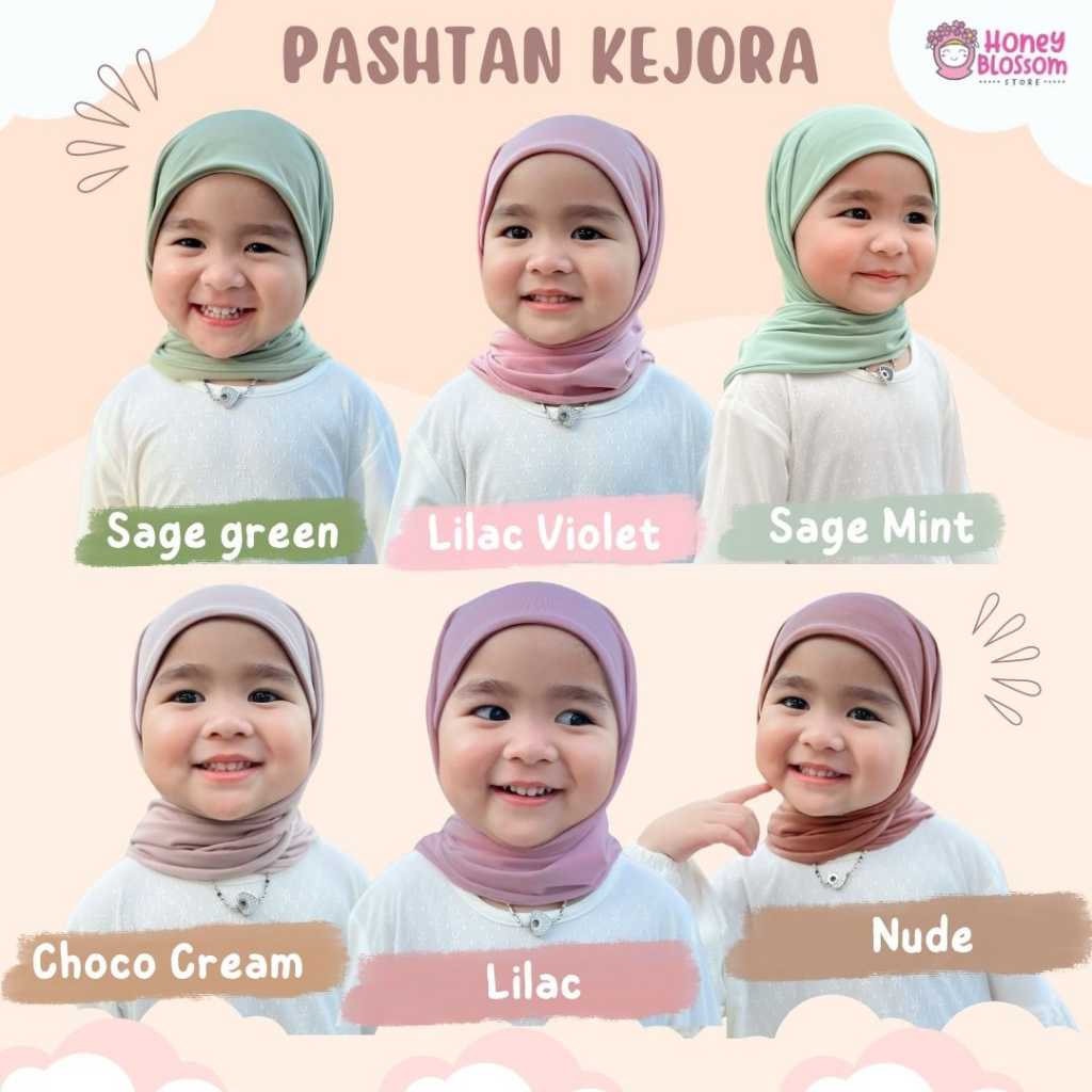 HoneyBlossom - pashtan Inner anak kejora series / pashtan anak / pastan anak perempuan 6 bulan - 7 tahun
