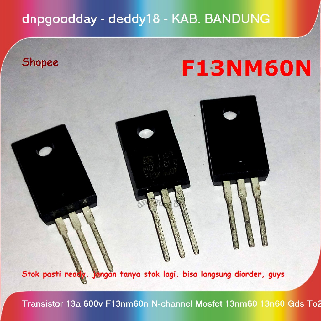 Transistor  13a  600v F13nm60n N-channel Mosfet 13nm60 13n60 Gds