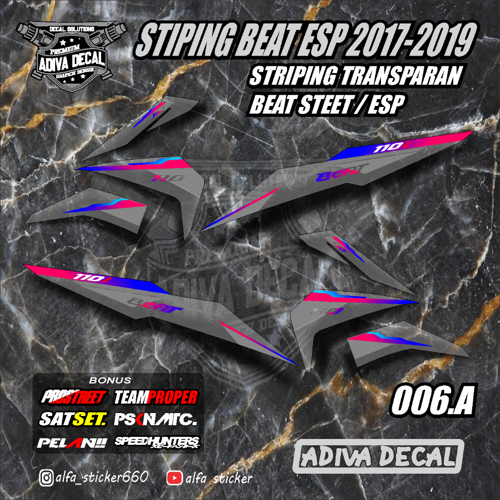 STRIPING BEAT STREET TRANSPARAN /ESP BEAT FI TAHUN 2017-2019 006