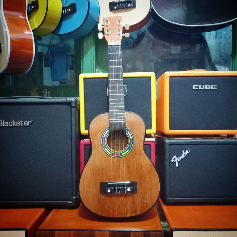 Gitar Ukulele Kentrung Mini Senar 4 (Bonus Pik)