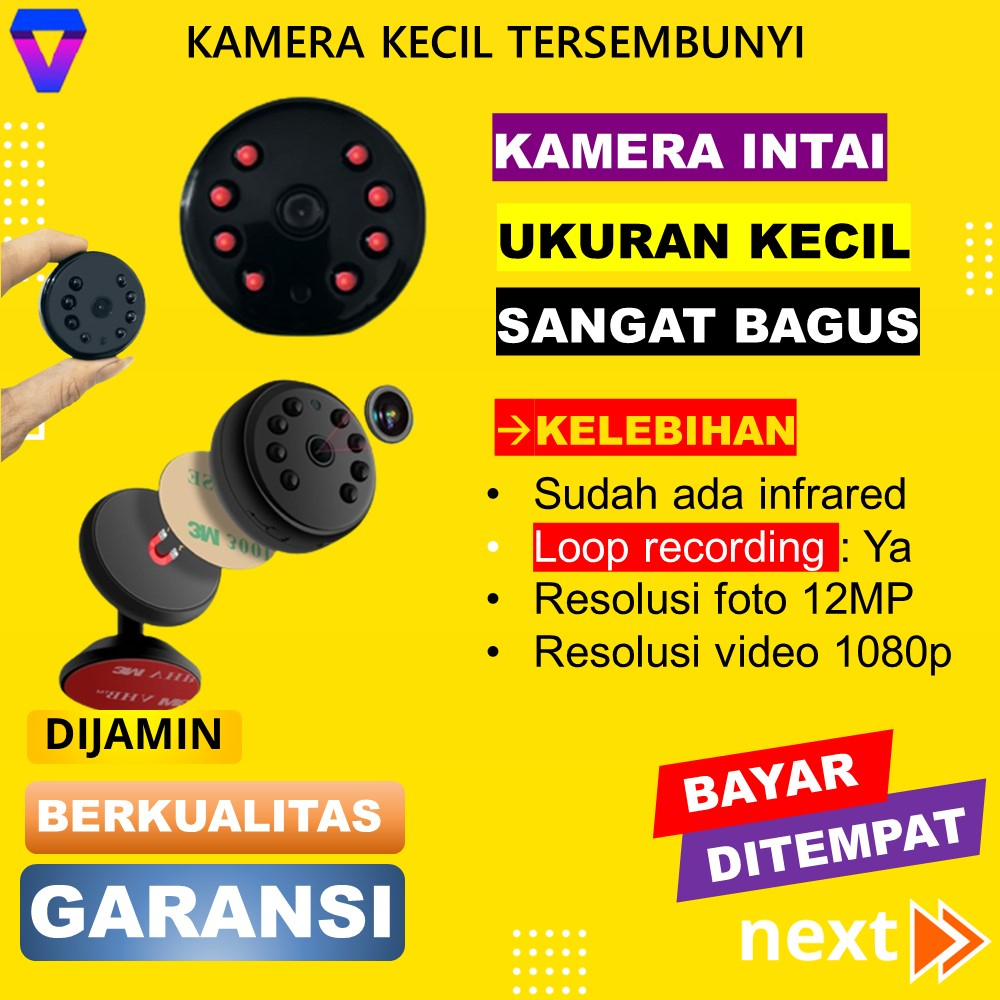 SPY CAMERA MINI TERSEMBUNYI KAMERA CCTV KECIL PENGINTAI TANPA KABEL SPY CAMERA SPYCAM HIDDEN CAM MATA MATA MURAH JS26