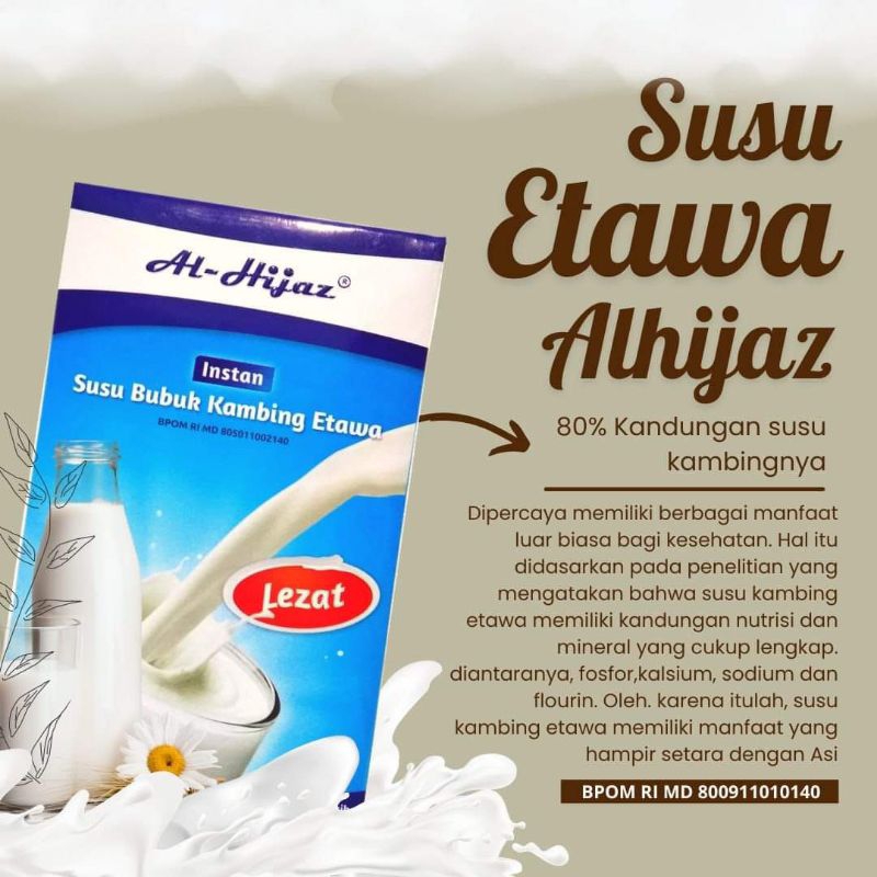 

Susu Bubuk Kambing Etawa Al Hijaz