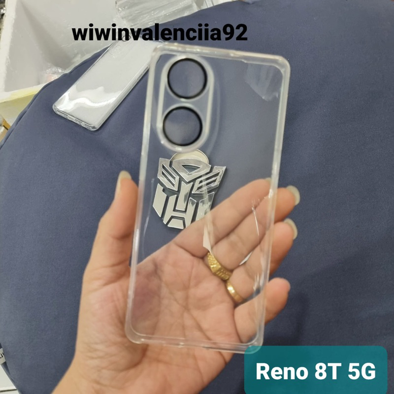 2023 Softcase ULTRA Thin + Ring Camera For OPPO Reno8T 4G / Reno8 T 5G Soft case Original Bening Clear Glossy Bahan Tipis Tapi Presisi dan Bagus Terus Murah Juga Sofcase Sekali 4G 5G Plus FE Reno 8T 8 T Baru Bagus 2023