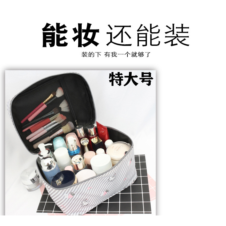 [Lms] Tas Kosmetik Serbaguna Travel Karakter Pouch Make Up Wanita Korea Cosmetics Bag