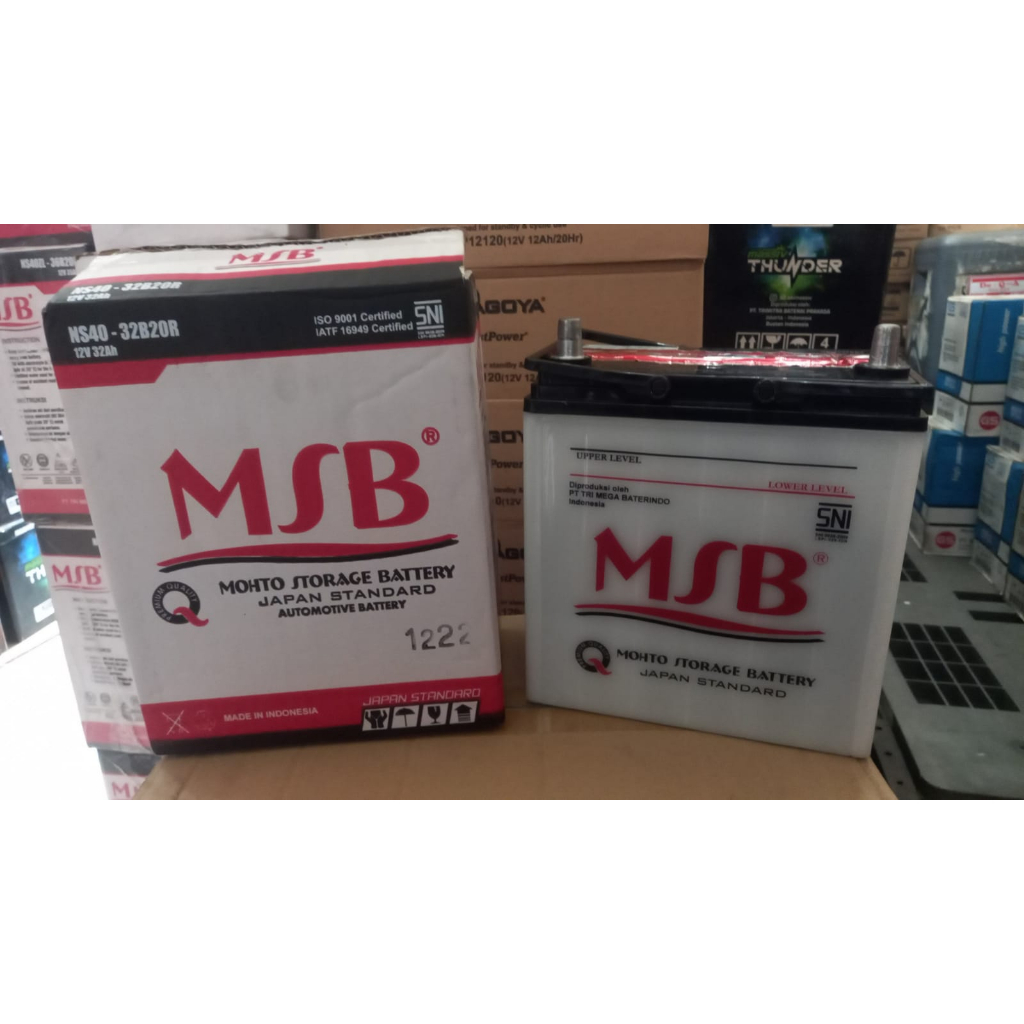 Aki mobil suzuki carry futura MSB ns40 basah