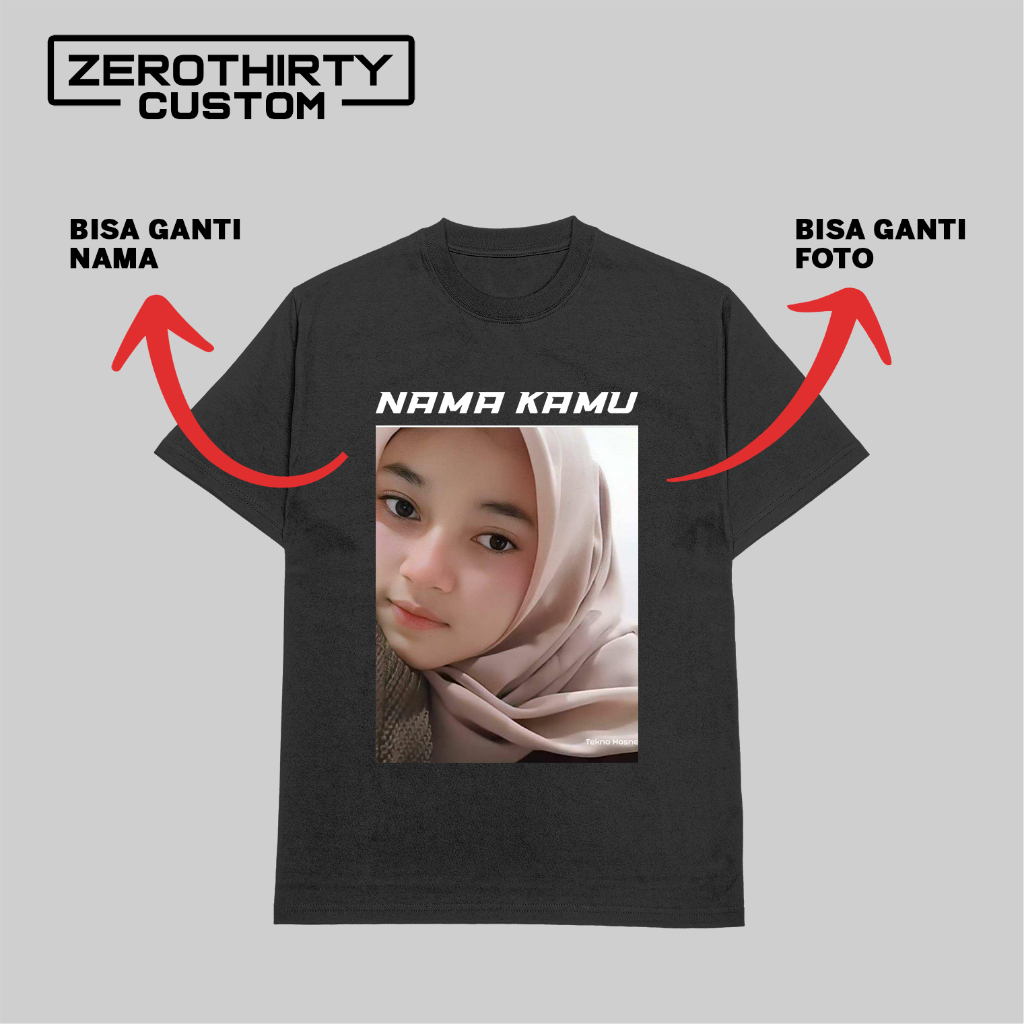 ZRFT Kaos sablon bisa request gambar custom foto sendiri - baju kaos bebas desain - kaos foto sendir