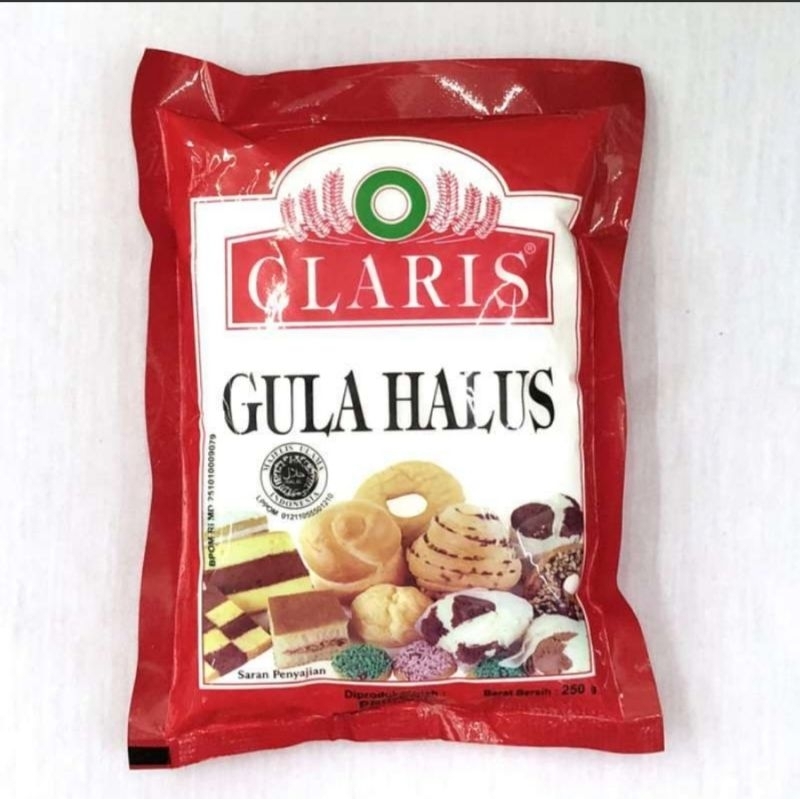 

GULA HALUS CLARIS 250 GRAM