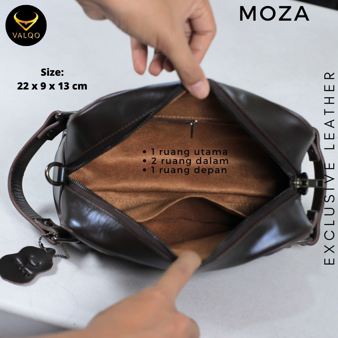 [VALQO] MOZA Batik Handbag Kulit Sapi Pouch Kulit Clutch Kulit Tas Tangan Kulit Pria Wanita