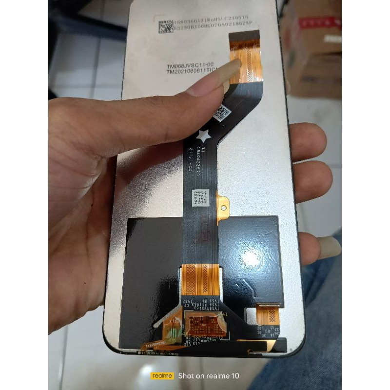 LCD Infinix Hot 10S Ori Cabutan minus glass pecah Sentuh Normal 100%