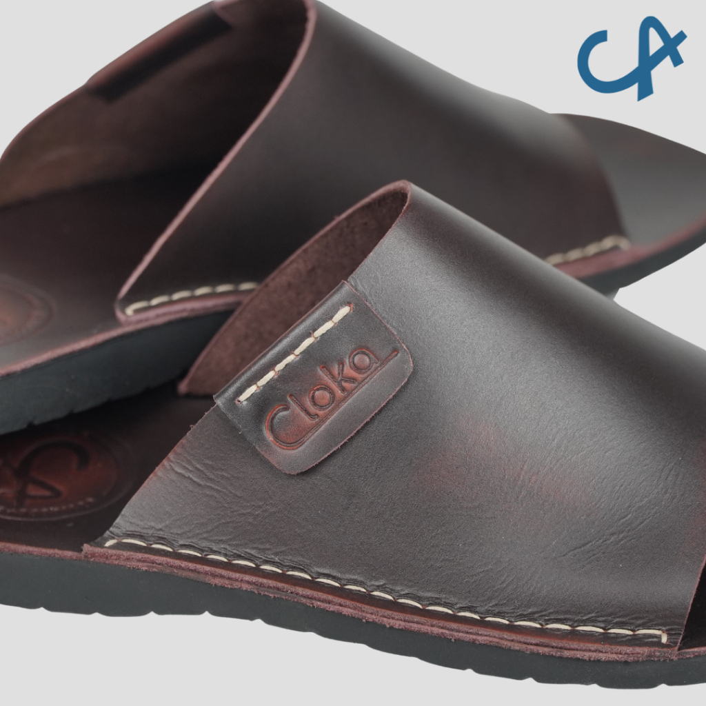 Sandal Pria Kulit Slide Cloka Pazella Genuine Leather