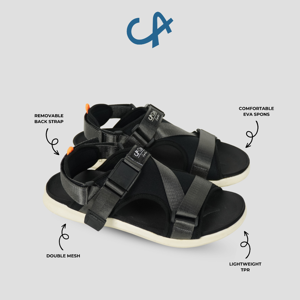 Sandal Kasual Pria Dewasa Distro Kasual Santai Traveling Gunung Ringan Anti Slip - Cloka Alessio