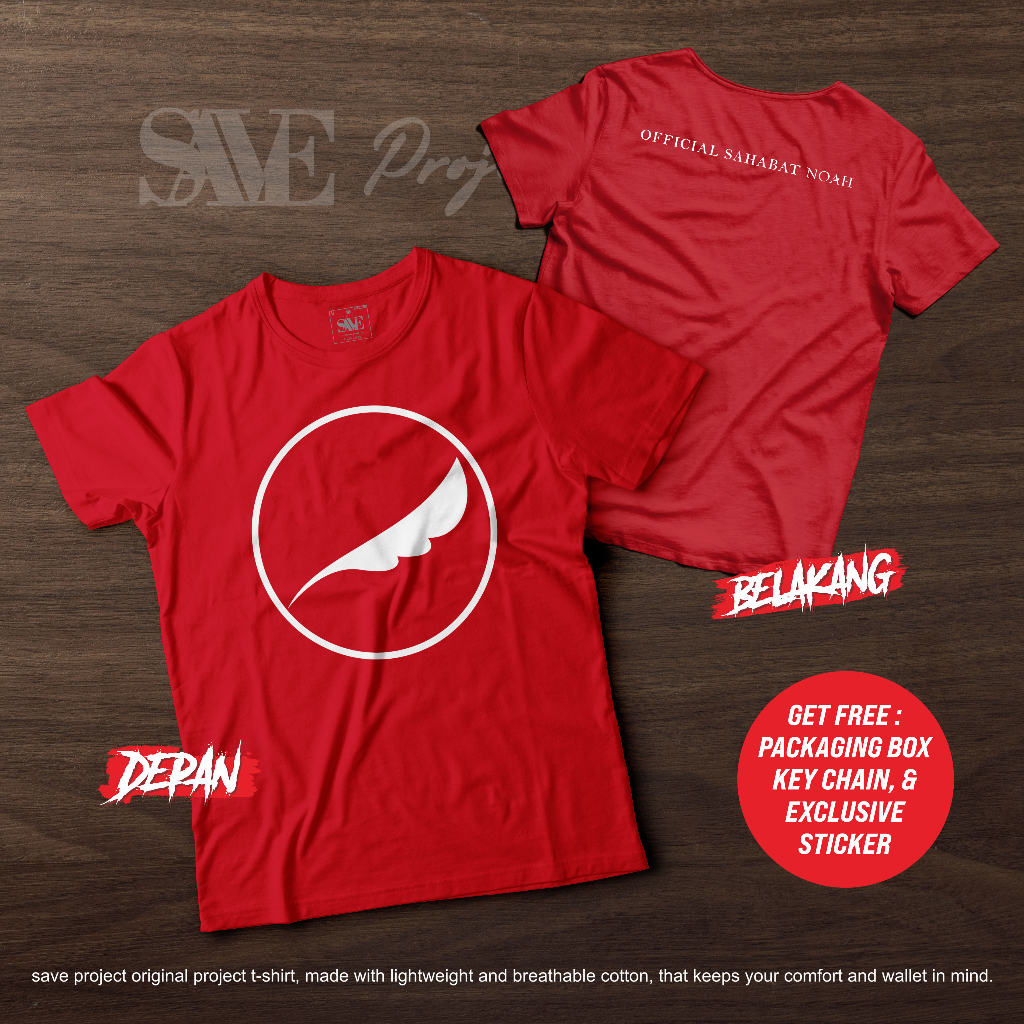 KAOS TERBARU OFFICAL SAHABAT NOAH/KAOS NOAH/T-SHIRT SAHABAT NOAH/KAOS ARIEL/NOAH STORE/MUSICA MERCH/