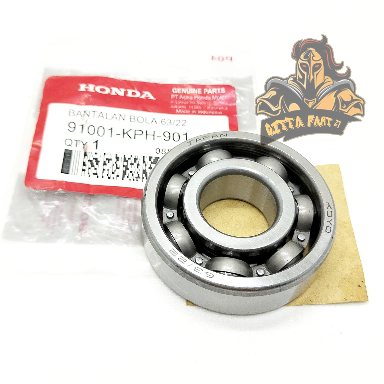 KELAHAR BEARING KRUK AS ASLI ORIGINALHONDA KPH 6322 KUALITAS ASLI ORIGINAL HONDA AHM PRESISI DAN DIJAMIN AWET LAHER KHARISMA SUPRA X 125 KIRANA KARISMA 125