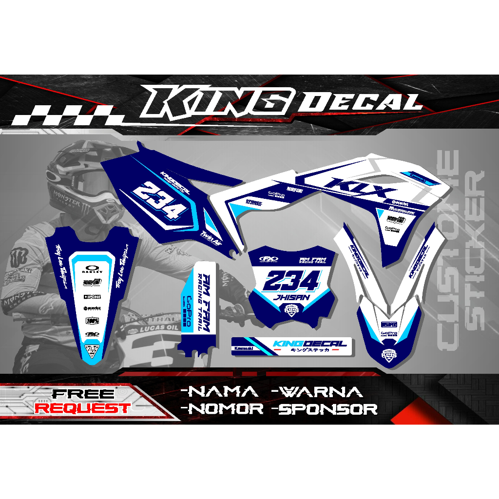DECAL STICKER KX 250 DECAL KX 450 DECAL STICKER KXF 250 DECAL KXF 450