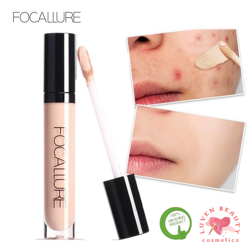[ORI BPOM] FOCALLURE Full Coverage Concealer Liquid concealer Long Lasting Eyes Face Concealer | Foc