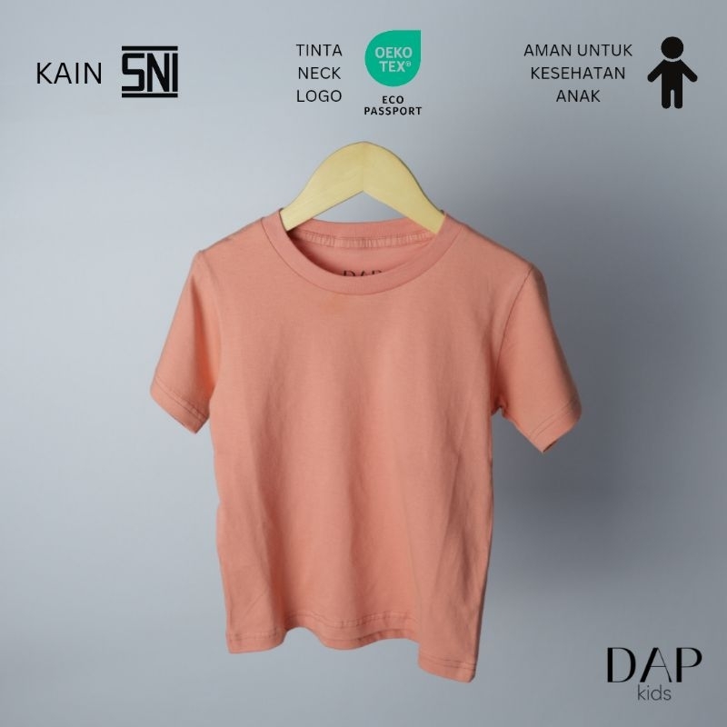 DAP kids Kaos Polos Anak Basic T-Shirt Dusty Peach