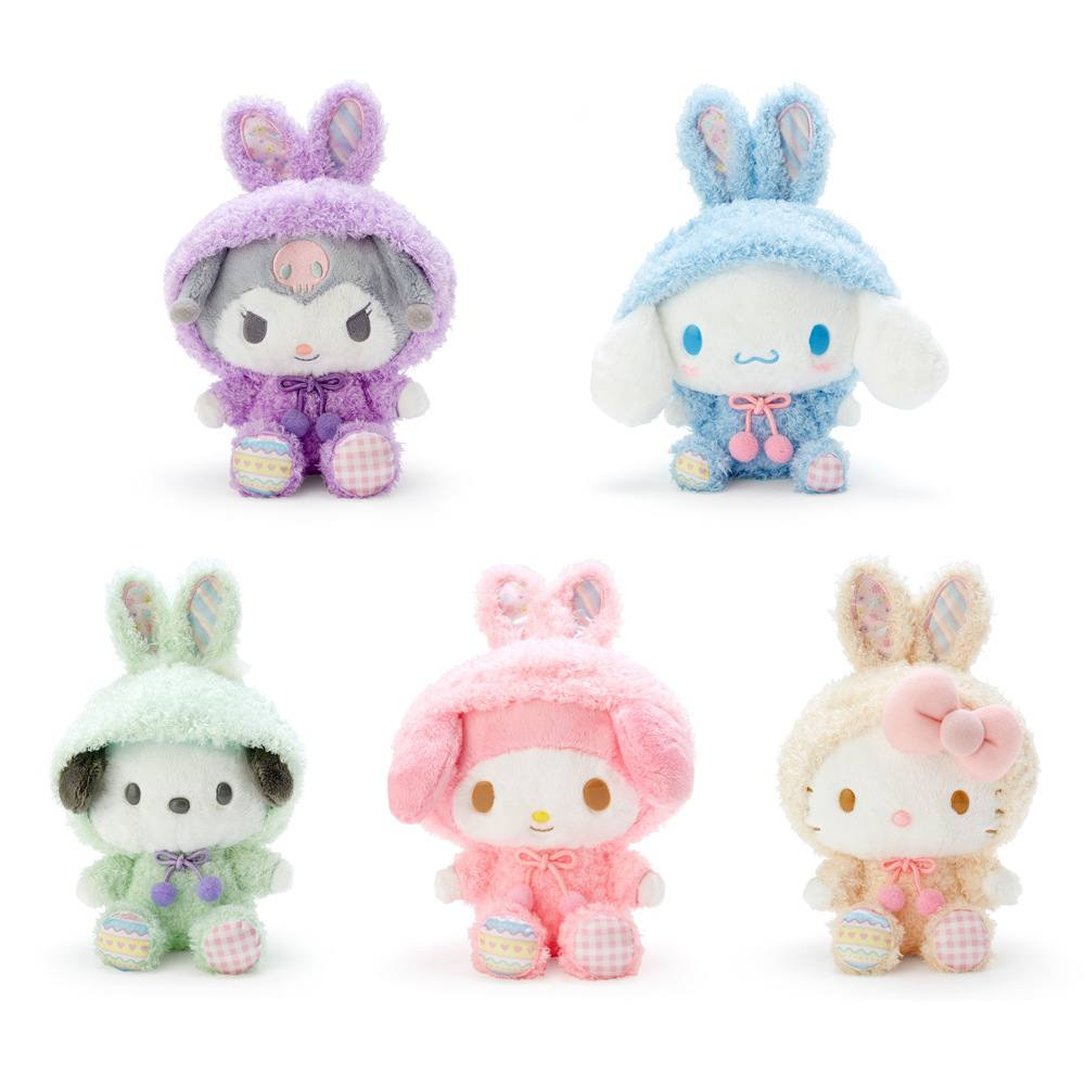 BONEKA CINNAMOROLL KUROMI MELODY HELLO KITTY POCHACCO DOG HOODIE FLUFFY CORAK