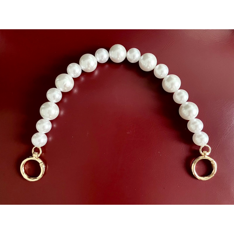 tali strap tas hp masker mutiara mix pearl bag strap panjang 35cm