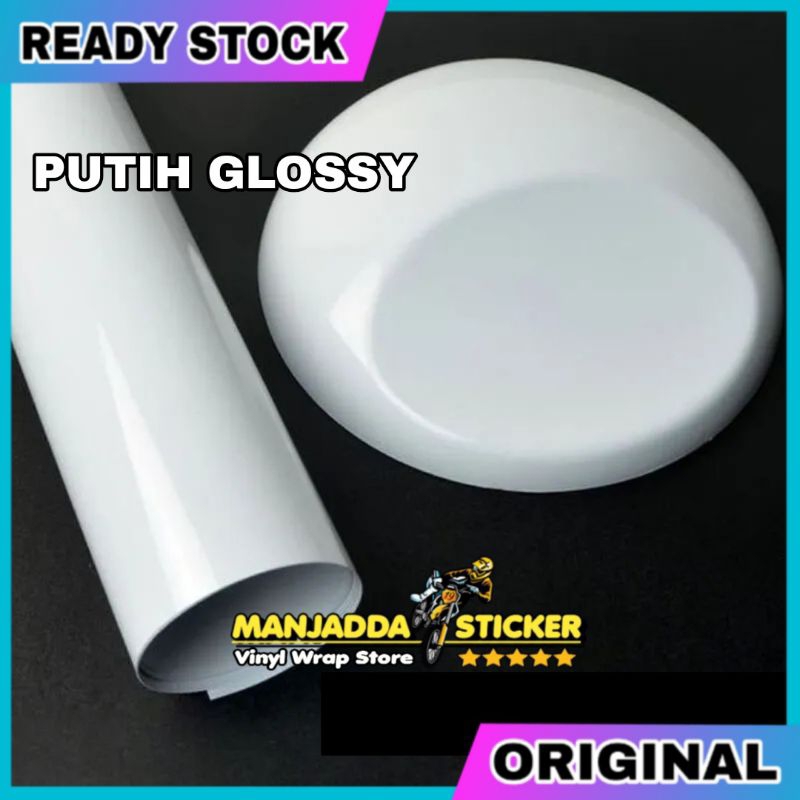 Permeter stiker skotlet glosy mengkilat semua warna