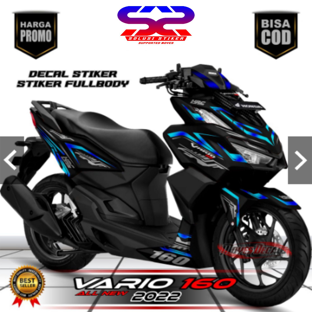 Stiker Decal Variasi Motor Vario 160 All New Desaind Simple Keren FullBody